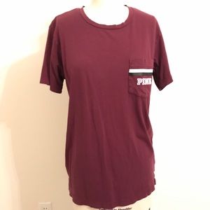 Maroon VS Pink Campus Tee